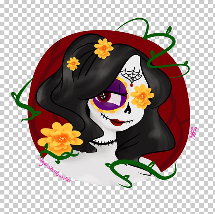 Character Skull Fiction PNG, Clipart, Character, Dia De Los Muertos, Fiction, Fictional Character, Flower Free PNG Download
