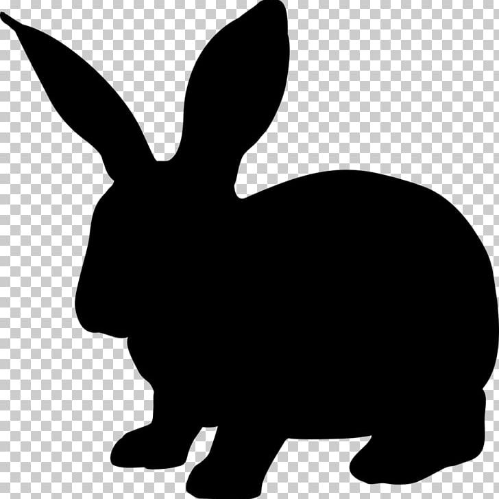 Hare Rabbit Silhouette PNG, Clipart, Animals, Black, Black And White, Clip Art, Domestic Rabbit Free PNG Download