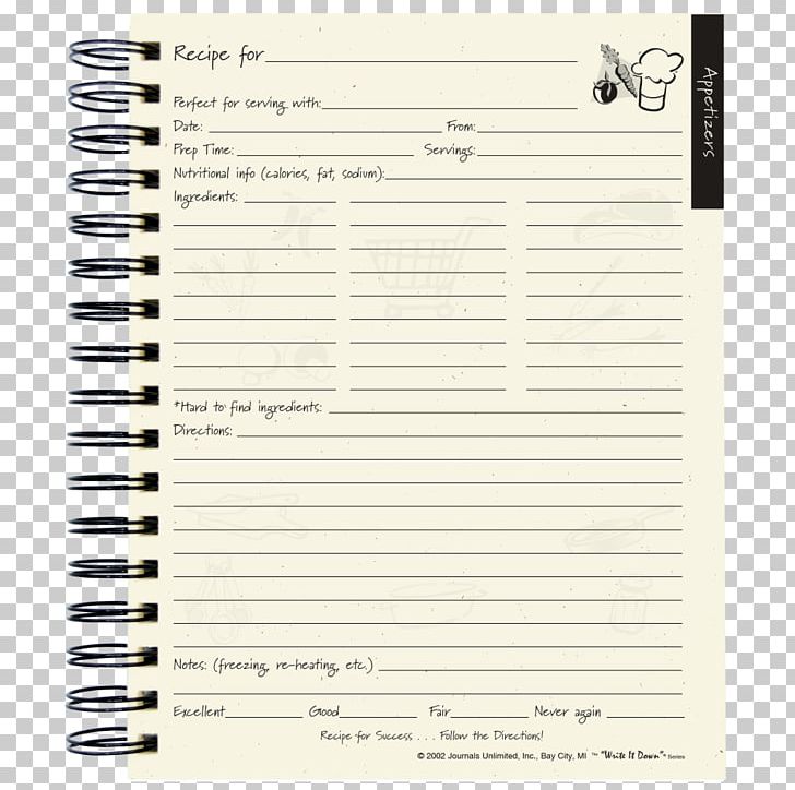 Paper Notebook Font PNG, Clipart, Cook, Font, Journal, Miscellaneous, Notebook Free PNG Download