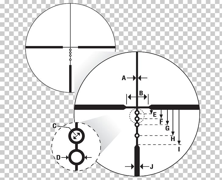 Telescopic Sight Reticle Binoculars Nikon Rimfire Ammunition PNG, Clipart, Angle, Area, Binoculars, Black And White, Circle Free PNG Download