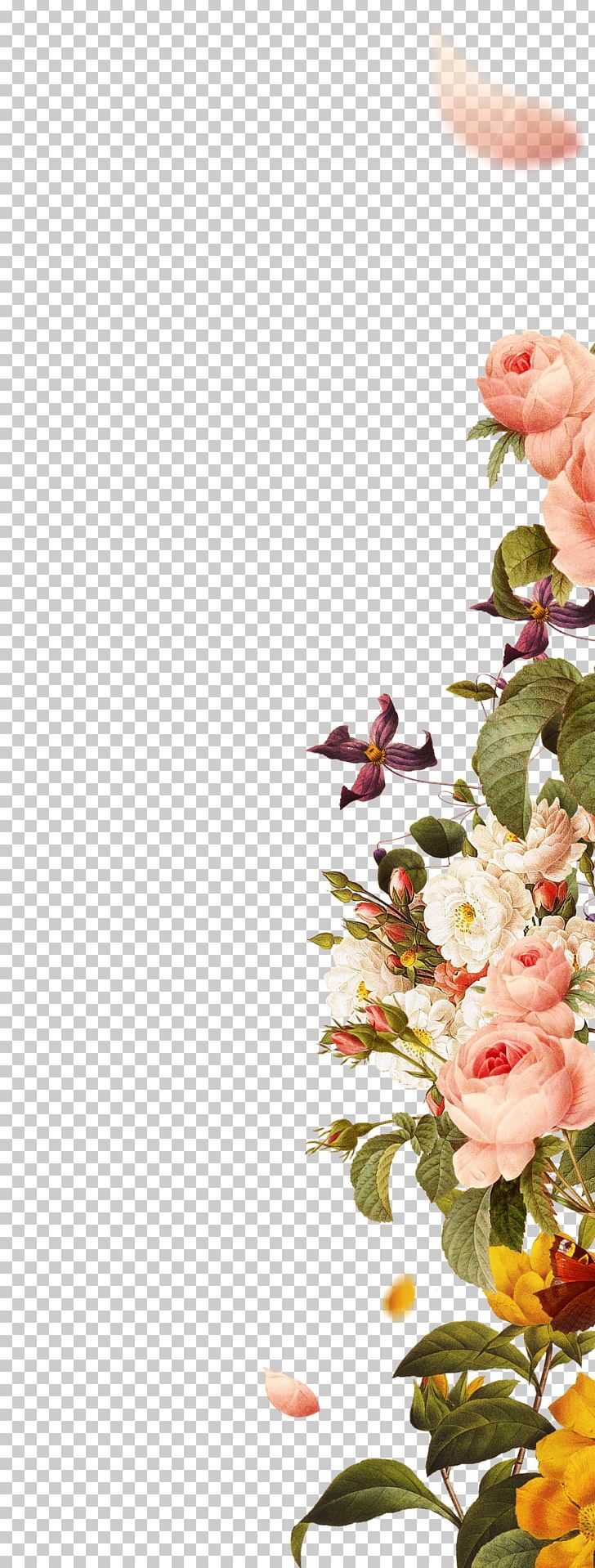 Flower Desktop Floral Design PNG, Clipart, Art, Blossom, Border, Branch, Computer Wallpaper Free PNG Download