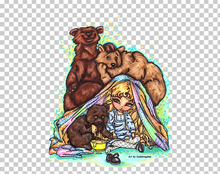 Goldilocks And The Three Bears Art Drawing PNG, Clipart, Art, Artist, Bear, Carnivoran, Cartoon Free PNG Download