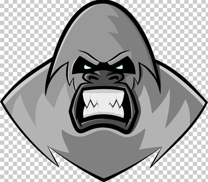Gorilla Logo Hearthstone Electronic Sports PNG, Clipart, Animals, Ape, Automotive Design, Black, Black And White Free PNG Download