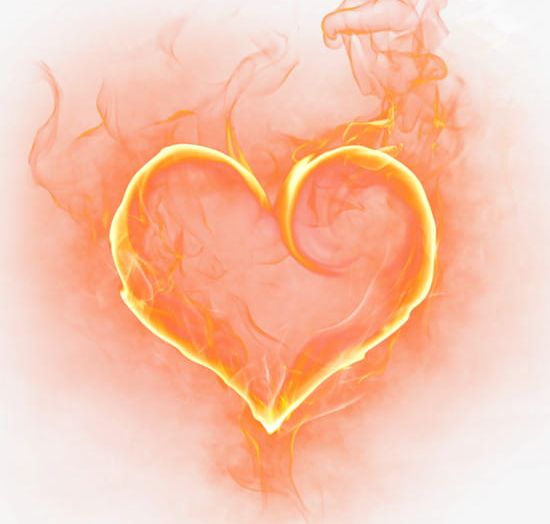 Heart-shaped Hand-painted Fire PNG, Clipart, Brilliant, Dazzling, Fire Clipart, Flame, Hand Painted Clipart Free PNG Download