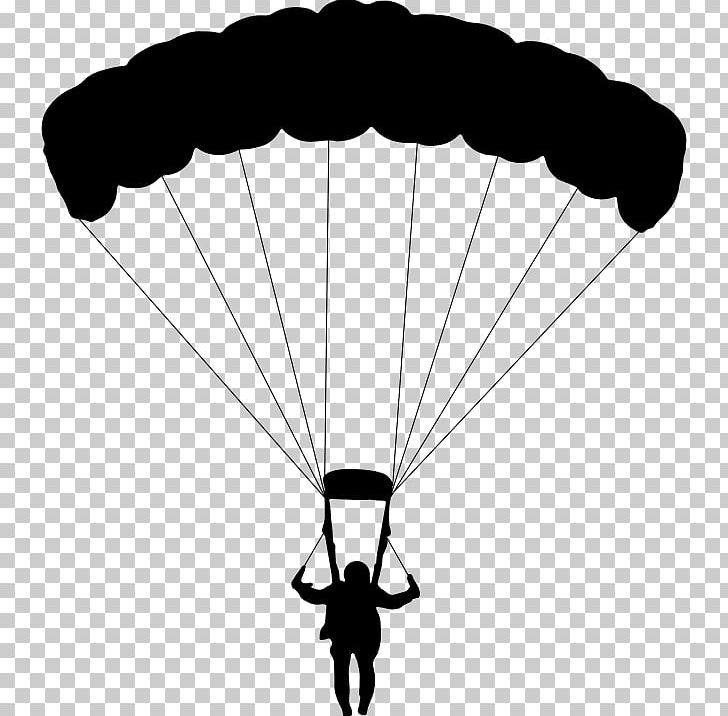 Parachuting Parachute Paragliding Extreme Sport PNG, Clipart, Air Sports, Base Jumping, Black And White, Clip Art, Extreme Sport Free PNG Download