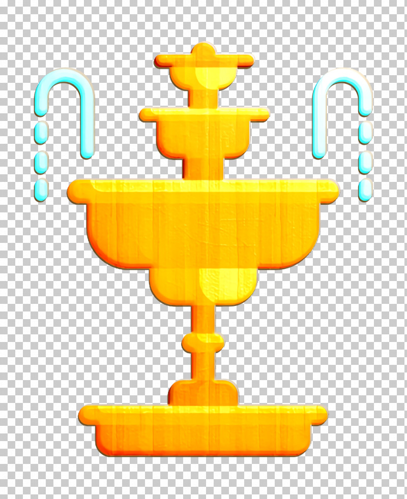 City Icon Fountain Icon PNG, Clipart, City Icon, Fountain Icon, Symbol, Yellow Free PNG Download