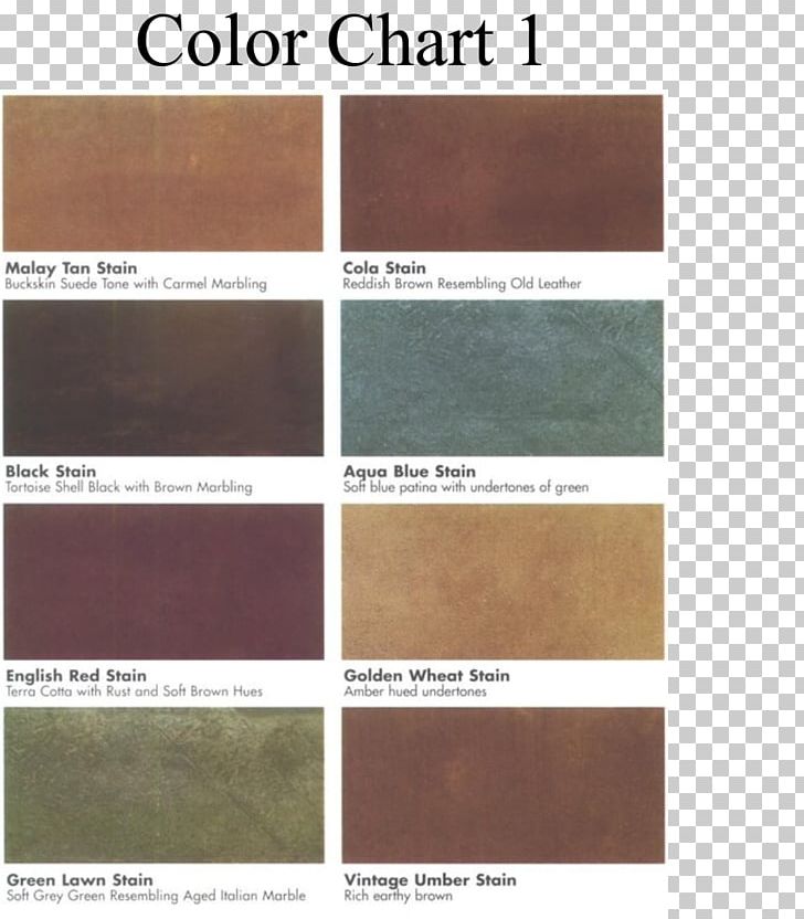 Stained Concrete Colors Chart