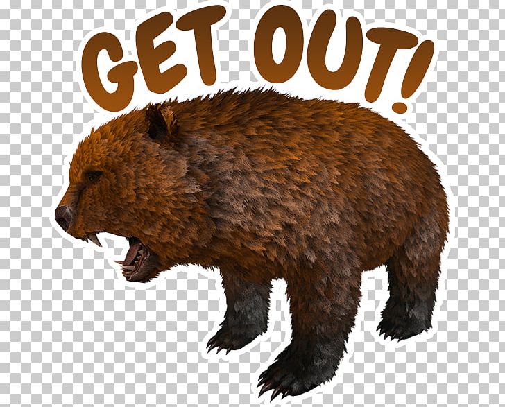 Grizzly Bear ARK: Survival Evolved Dire Wolf Beaver PNG, Clipart, Animal, Animals, Argentavis Magnificens, Ark, Ark Survival Free PNG Download