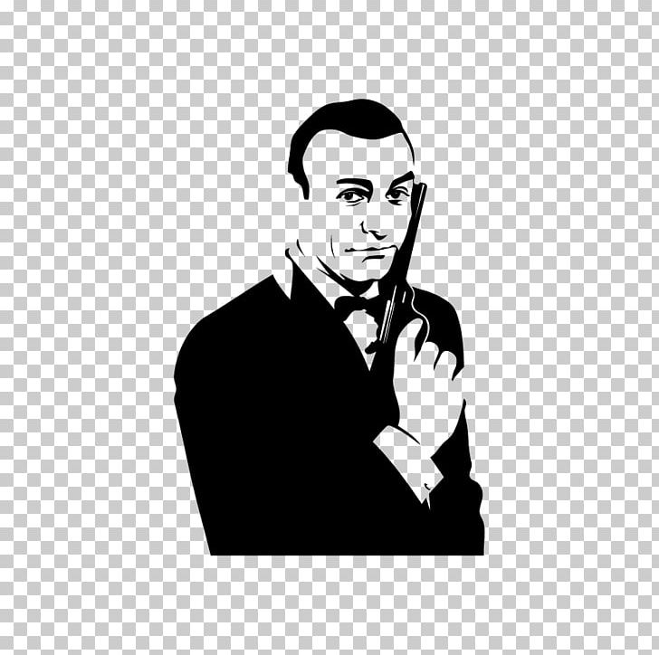 James Bond Sean Connery Goldfinger Sticker Wall Decal PNG, Clipart, Art, Black And White, Bond Girl, Brand, Decal Free PNG Download
