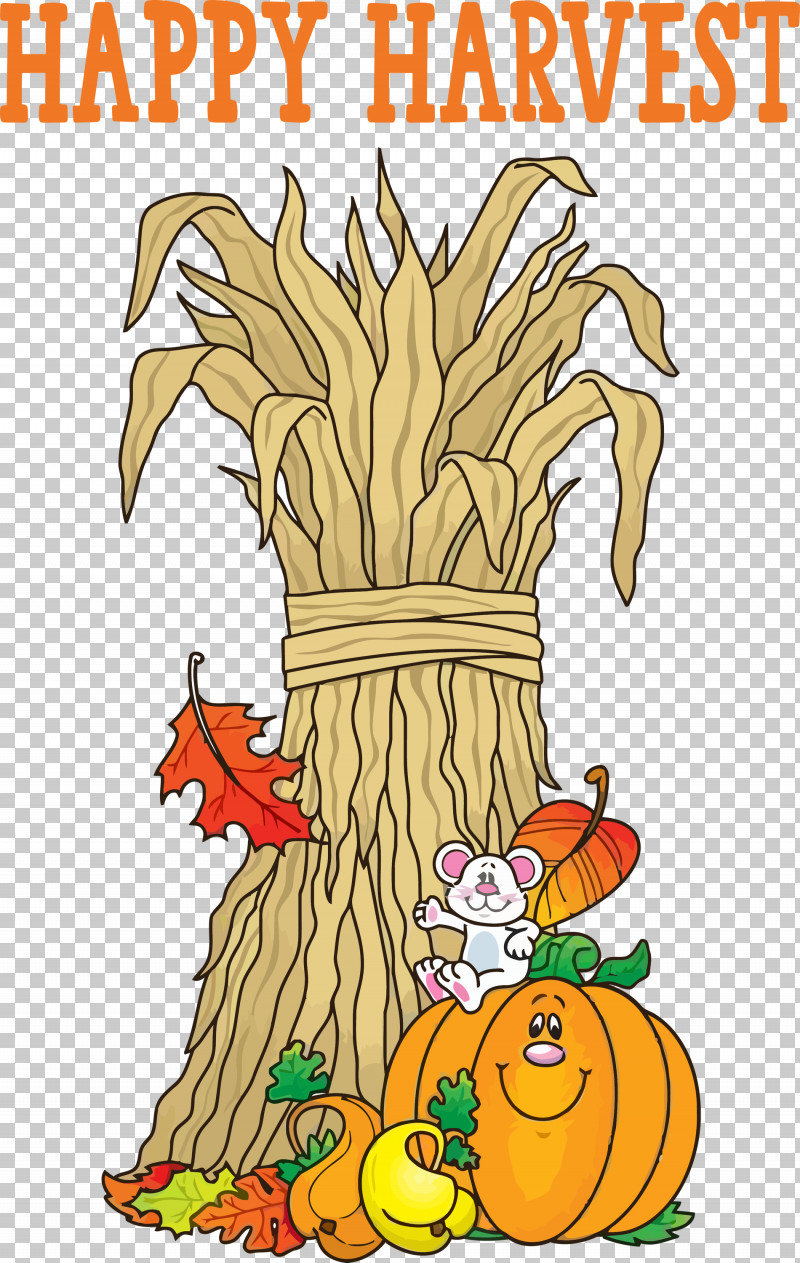 Happy Harvest Autumn Thanksgiving PNG, Clipart, Autumn, Board, Cartoon, Color, Creative Movement Free PNG Download