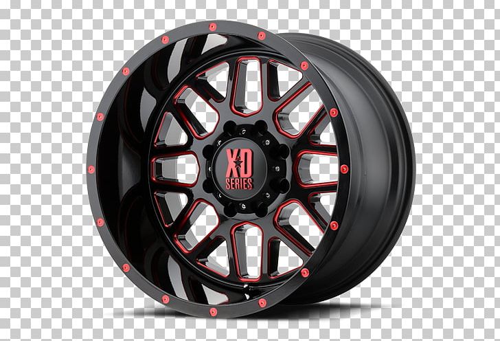 KMC XD Series XD820 Grenade XD Series Wheels XD820 Grenade Satin Black XD Series By KMC Wheels KMC GRENADE Satin Black Milled With Red Clear Coat PNG, Clipart, Alloy Wheel, Automotive Tire, Automotive Wheel System, Auto Part, Car Free PNG Download