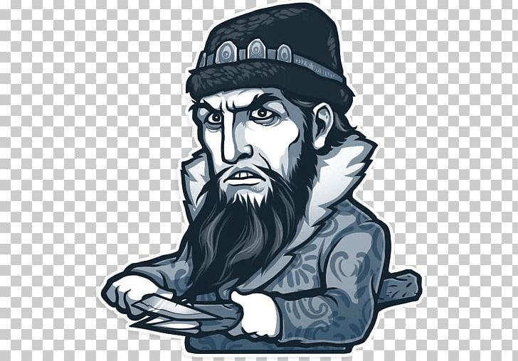 Telegram Sticker Android PNG, Clipart, Android, Art, Beard, Black And White, Drawing Free PNG Download