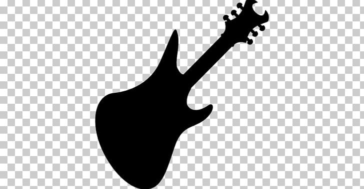 Electric Guitar Bass Guitar Silhouette Fender Stratocaster PNG, Clipart, Acousticelectric Guitar, Bass, Bass Guitar, Black And White, Drawing Free PNG Download