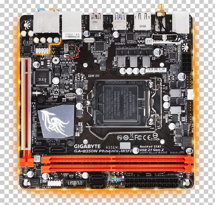 Mini-ITX Motherboard LGA 1151 CPU Socket Chipset PNG, Clipart, Chipset, Computer Component, Computer Hardware, Cpu, Cpu Socket Free PNG Download