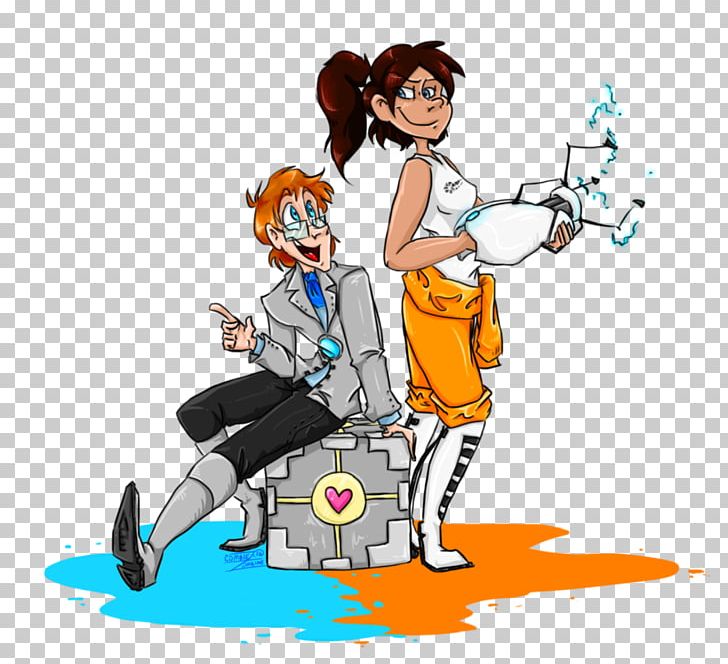 Portal 2 Wheatley Chell Video Games PNG, Clipart, Art, Artwork, Cartoon, Character, Chell Free PNG Download