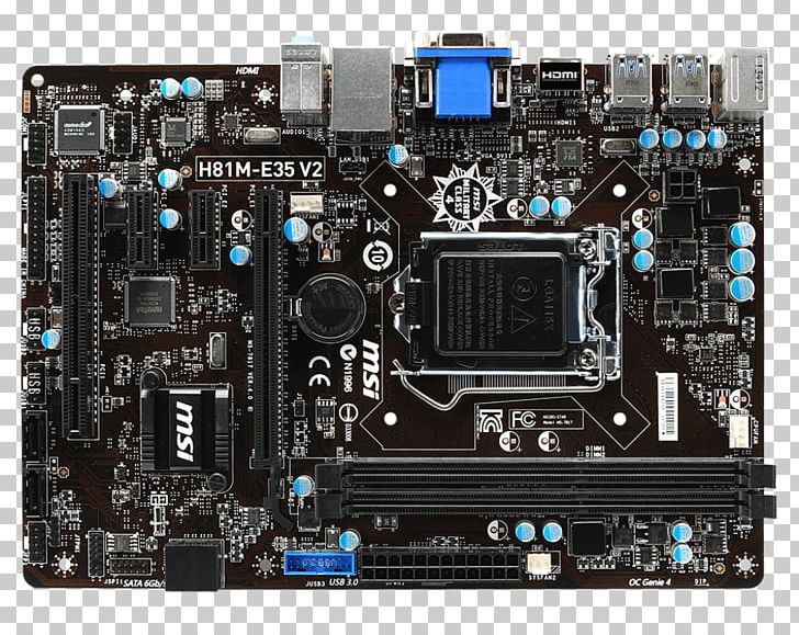 Intel LGA 1150 MicroATX Micro-Star International Motherboard PNG, Clipart, Atx, Computer Component, Computer Hardware, Cpu, Cpu Socket Free PNG Download