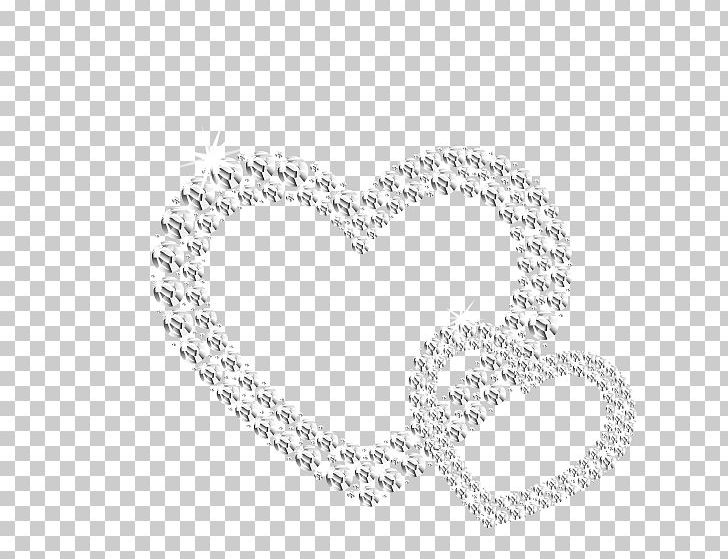 Double Heart Diamond PNG, Clipart, Art, Art Deco, Beaded, Black And White, Circle Free PNG Download