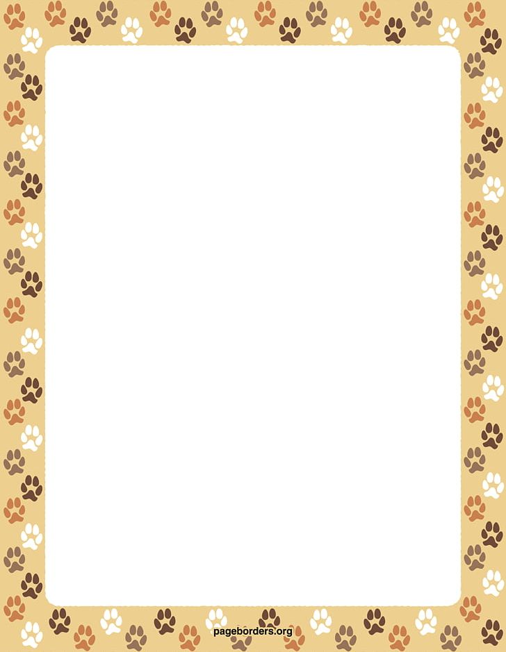 Dog Cat Paper Paw PNG, Clipart, Animal, Area, Border, Borders, Cat Free PNG Download