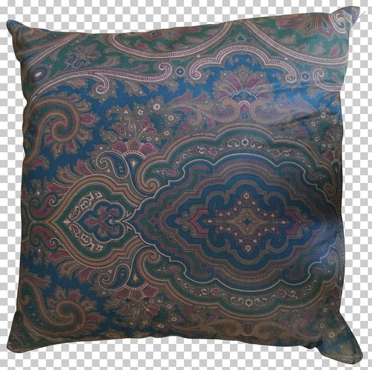 Throw Pillows Cushion PNG, Clipart, Blue, Cushion, Furniture, Motif, Paisley Free PNG Download
