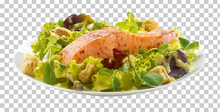 Caesar Salad Smoked Salmon Vegetarian Cuisine Recipe Lettuce PNG, Clipart, Caesar Salad, Dish, Food, Garnish, Grilled Salmon Free PNG Download