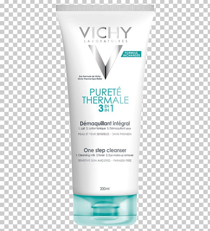 Lotion Cleanser Vichy Pureté Thermale 3-In-1 One Step Cleansing Solution Cosmetics PNG, Clipart, Body Wash, Cleanser, Cosmetics, Cream, Exfoliation Free PNG Download