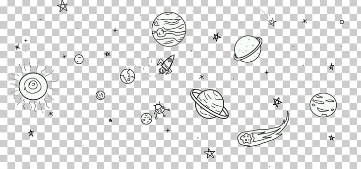 Outer Space Drawing Png Clipart Angle Astronomy Beta Black And White Body Jewelry Free Png Download