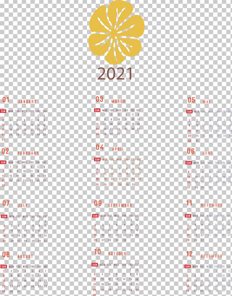 Printable 2021 Yearly Calendar 2021 Yearly Calendar PNG, Clipart, 2021 Yearly Calendar, Annual Calendar, Calendar System, Calendar Year, Highdefinition Video Free PNG Download