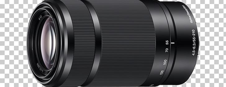 Sony E-mount Sony E 55-210mm F/4.5-6.3 OSS Sony E 55-210mm F4.5-6.3 OSS Zoom Lens Sony α PNG, Clipart, Autofocus, Automotive Tire, Camera, Camera Accessory, Camera Lens Free PNG Download