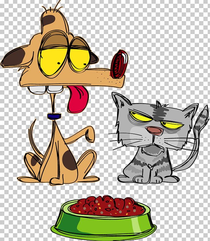 Cat Dog Kitten Cartoon PNG, Clipart, Animals, Artwork, Cat, Cats, Dogs Free PNG Download