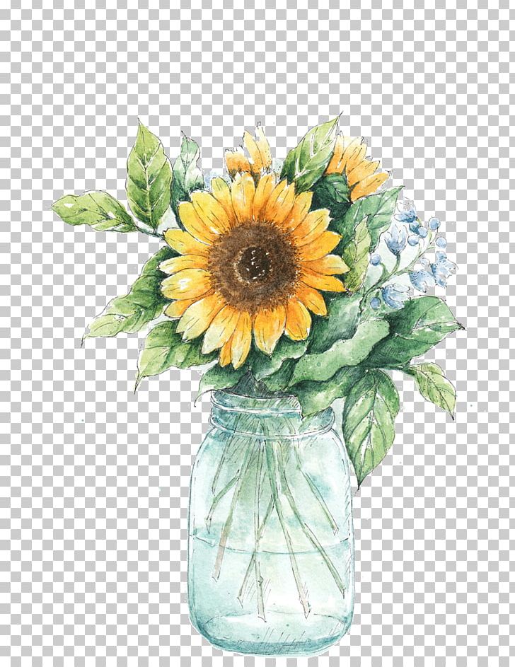 Common Sunflower Vase Painting PNG, Clipart, Artificial Flower, Daisy Family, Flower, Flower Arranging, Flowers Free PNG Download