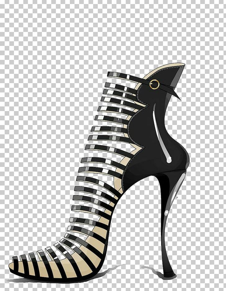 High-heeled Footwear Shoe Drawing Designer PNG, Clipart, Accessories, Art, Background Black, Black Background, Black Board Free PNG Download
