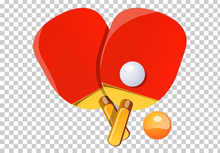 Ping Pong Paddles & Sets Racket PNG, Clipart, Ball, Ball Game, Heart, Love, Orange Free PNG Download