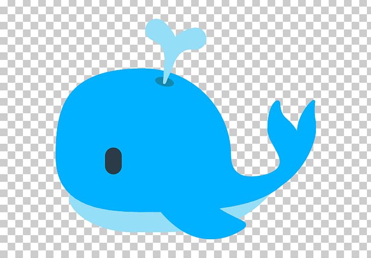 Emoji Baleen Whale SMS Sticker PNG, Clipart, Animals, Azure, Blue, Cetacea, Dolphi Free PNG Download