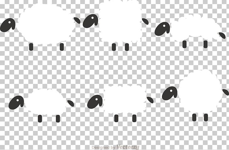 Sheep Designer Pattern PNG, Clipart, Angle, Area, Black, Black And White, Cartoon Free PNG Download