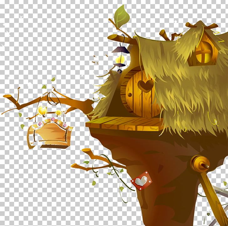 Cartoon Poster Illustration PNG, Clipart, Animals, Animation, Art, Autumn Tree, Cabin Free PNG Download