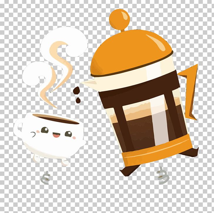 Coffeemaker Cup Kettle PNG, Clipart, Brown, Cartoon, Coffee, Coffee Cup, Download Free PNG Download