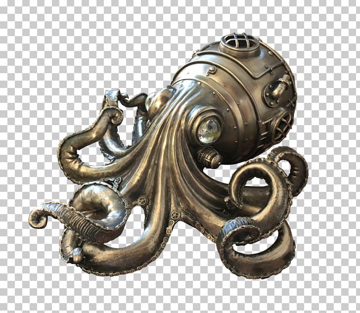 Octopus Steampunk PNG, Clipart, Brass, Cephalopod, Clip Art, Desktop Wallpaper, Deviantart Free PNG Download