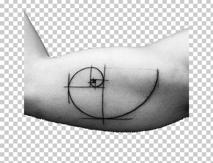 Tattoo Golden Ratio Golden Spiral Geometry Mathematics PNG, Clipart, Abdomen, Angle, Arm, Arms, Black And White Free PNG Download