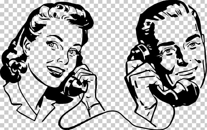 Telephone Call Conversation Speech Mobile Phones PNG, Clipart, Arm, Art, Artwork, Black, Cartoon Free PNG Download