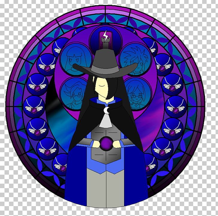 Stained Glass Cartoon Material Symbol PNG, Clipart, Cartoon, Circle, Cobalt Blue, Fictional Character, Glass Free PNG Download