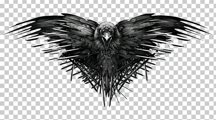 Bran Stark Three-Eyed Raven Daenerys Targaryen Daario Naharis Khal Drogo PNG, Clipart, Animals, Beak, Bird, Bird Of Prey, Black And White Free PNG Download