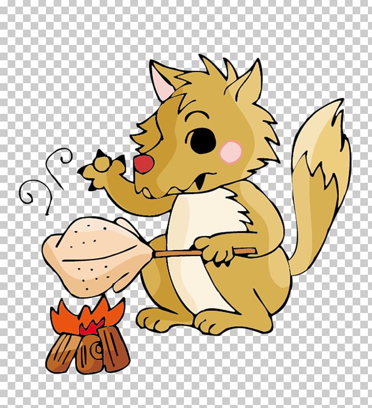 Gray Wolf Barbecue Chicken Cartoon PNG, Clipart, Animals, Animation, Art, Barbecue, Carnivoran Free PNG Download