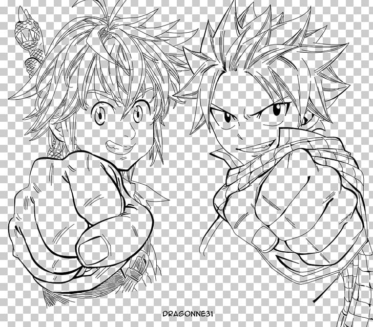 Meliodas Anime Line Art The Seven Deadly Sins Drawing PNG, Clipart, Arm, Artwork, Black, Cartoon, Character Free PNG Download