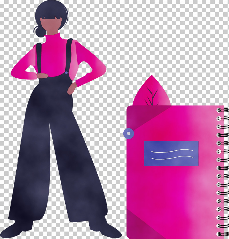 Pink Magenta Standing Trousers PNG, Clipart, Girl, Magenta, Notebook, Paint, Pink Free PNG Download