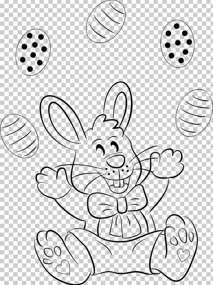 Easter Bunny Drawing Line Art PNG, Clipart, Area, Art, Ausmalbild, Black, Black And White Free PNG Download