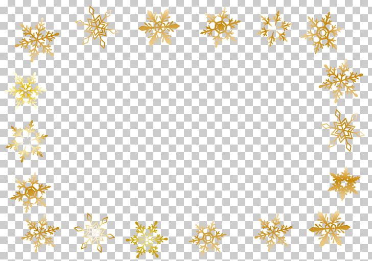 Winter Gold Snowflake Frame. PNG, Clipart, Area, Body Jewelry, Color, Computer Font, Encapsulated Postscript Free PNG Download
