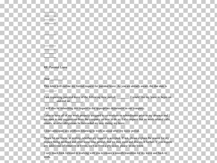Document Parental Leave Leave Of Absence Letter PNG, Clipart, Area, Brand, Diagram, Document, Internet Free PNG Download