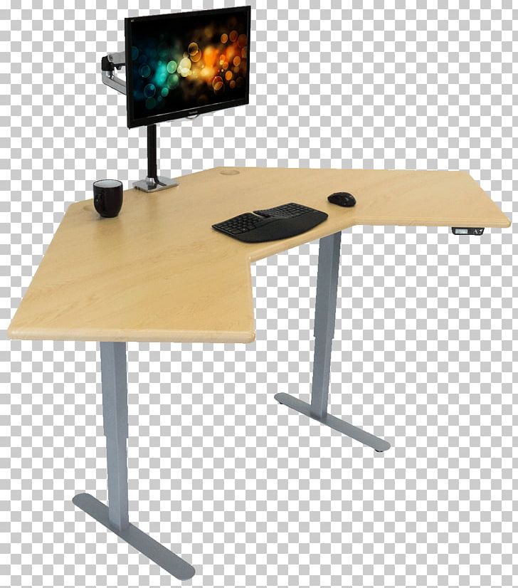 Standing Desk Computer Desk Sit-stand Desk PNG, Clipart, Angle, Computer, Computer Desk, Computer Monitor Accessory, Computer Monitors Free PNG Download