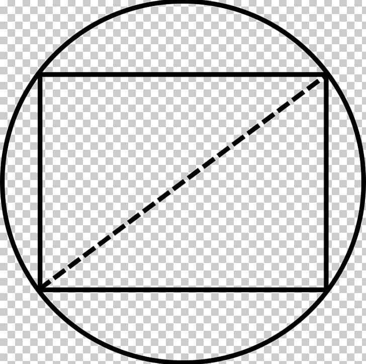Rectangle Diameter Polygon Square Circumscribed Circle PNG, Clipart, Angle, Area, Black, Black And White, Circle Free PNG Download