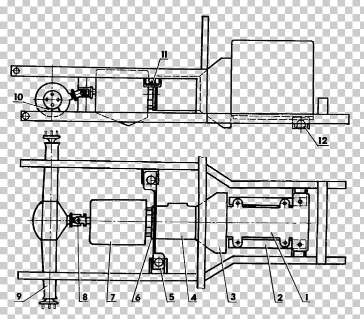 Technical Drawing Malotraktor Tractor Engine Moskvitch PNG, Clipart, Angle, Artwork, Black And White, Crankshaft, Diagram Free PNG Download